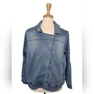 NWT Womens Western Coastal Cowgirl Spring Denim Jacket Size 3X